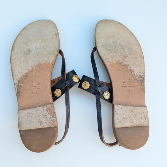 VALENTINO LEATHER WOMEN'S SANDALS - Picture 10 of 13